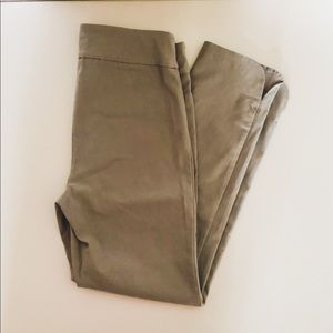 Grey Stretch Cropped Dress Pant